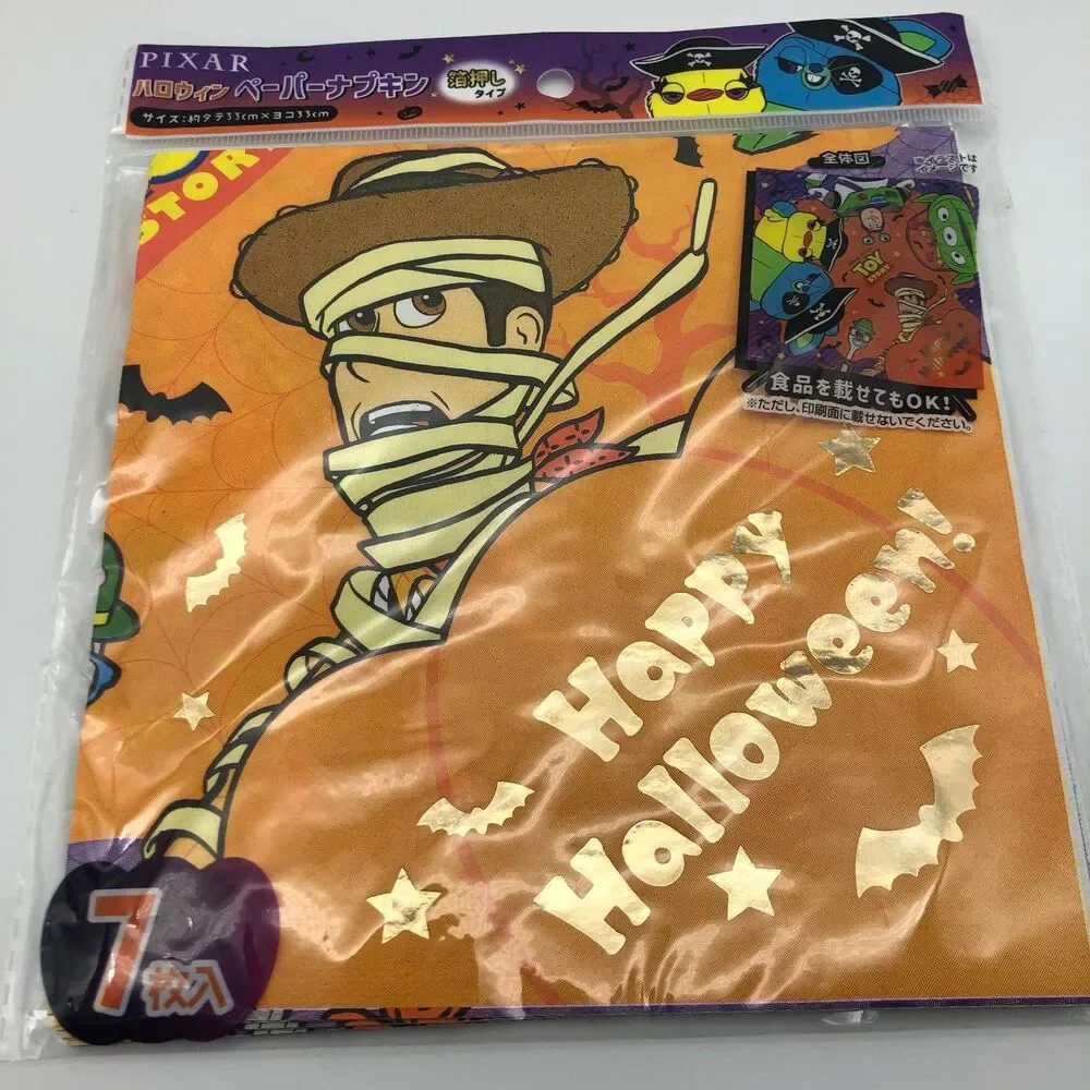 Disney Halloween Paper Napkin Set of 2 Toy Story Nightmare Before Xmas Japan NEW